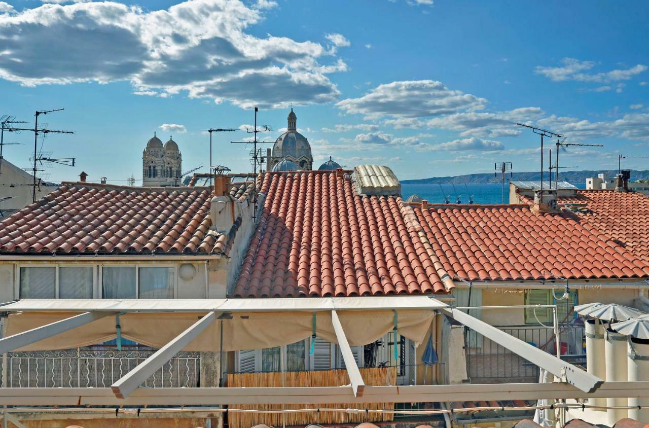 Le Panier - Joli Duplex Centre Ville Historique Avec Grande Terrasse Et Balneo Proche Vieux Port Marsella Exterior foto